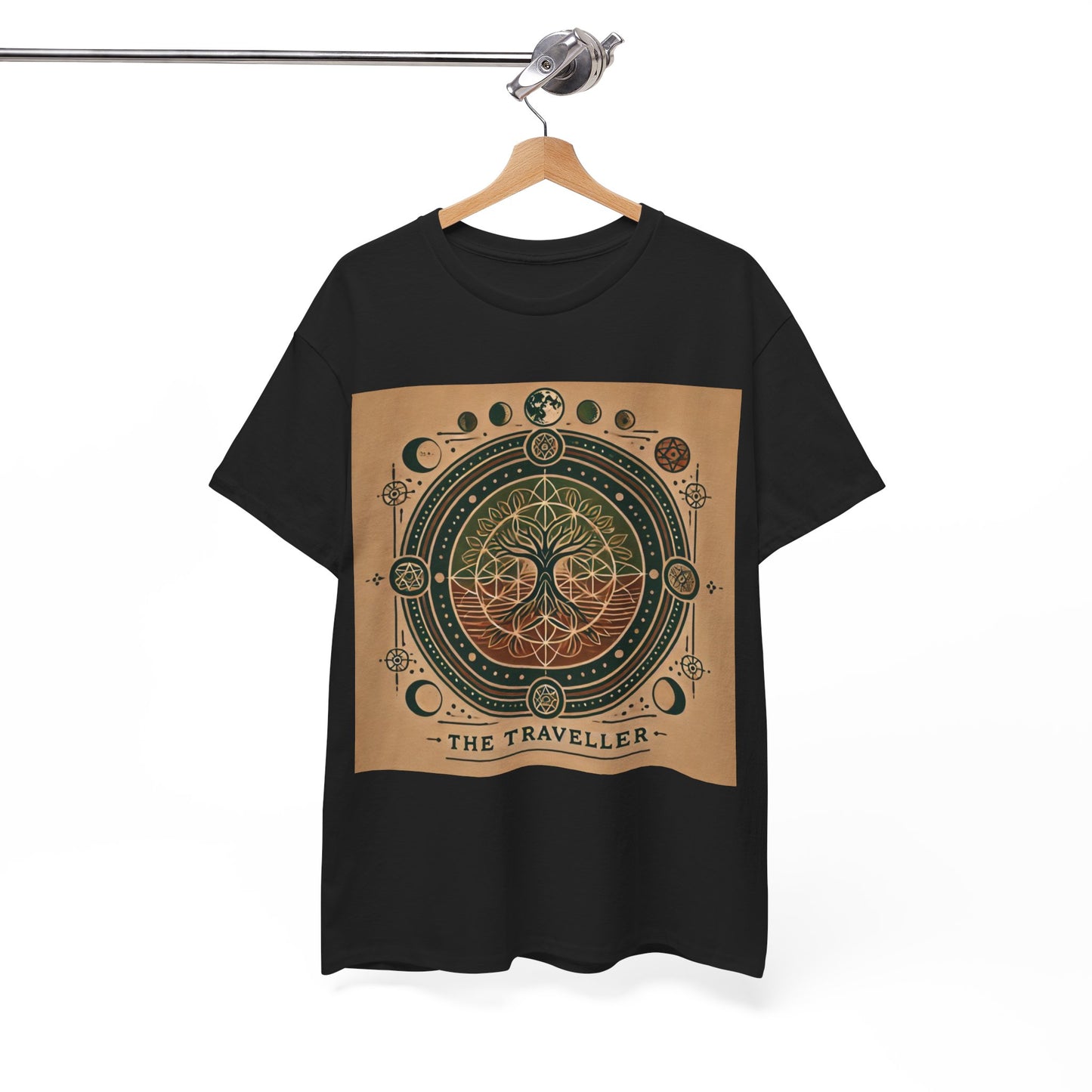 Cosmic Tree Unisex Heavy Cotton Tee - The Traveller Design