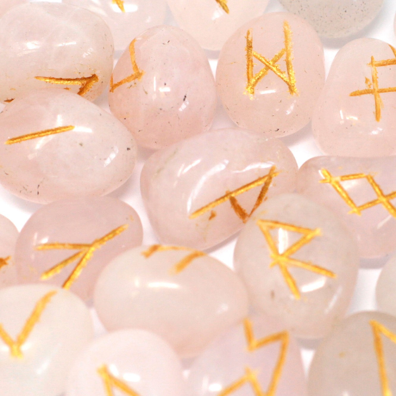 Rune Stone Set - Rose Quartz