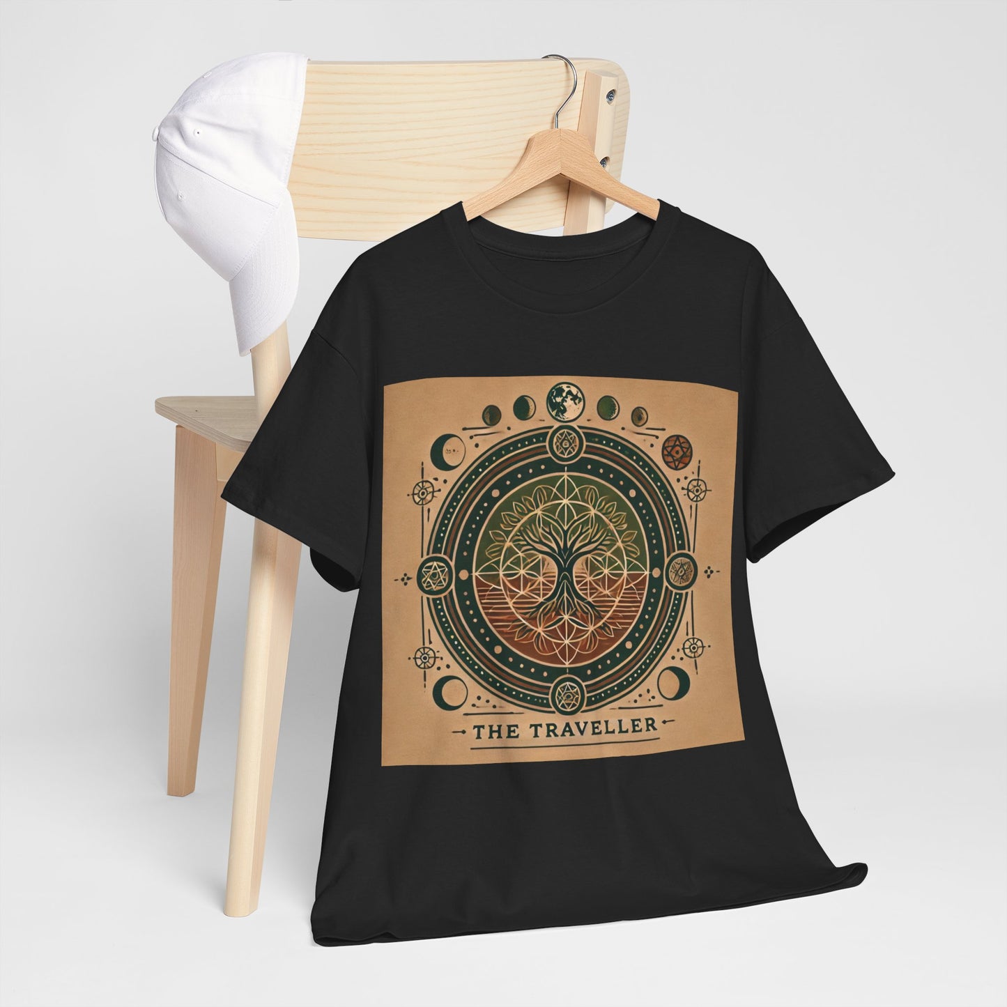 Cosmic Tree Unisex Heavy Cotton Tee - The Traveller Design