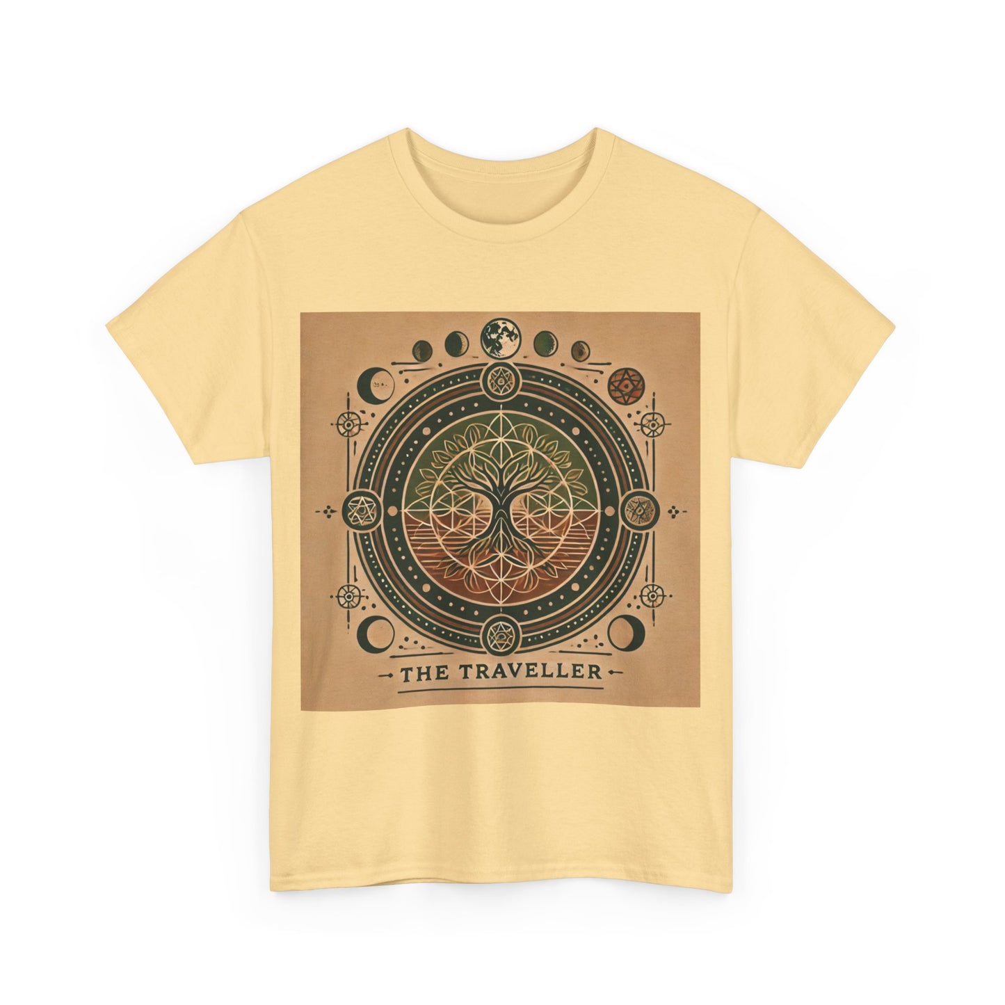 Cosmic Tree Unisex Heavy Cotton Tee - The Traveller Design