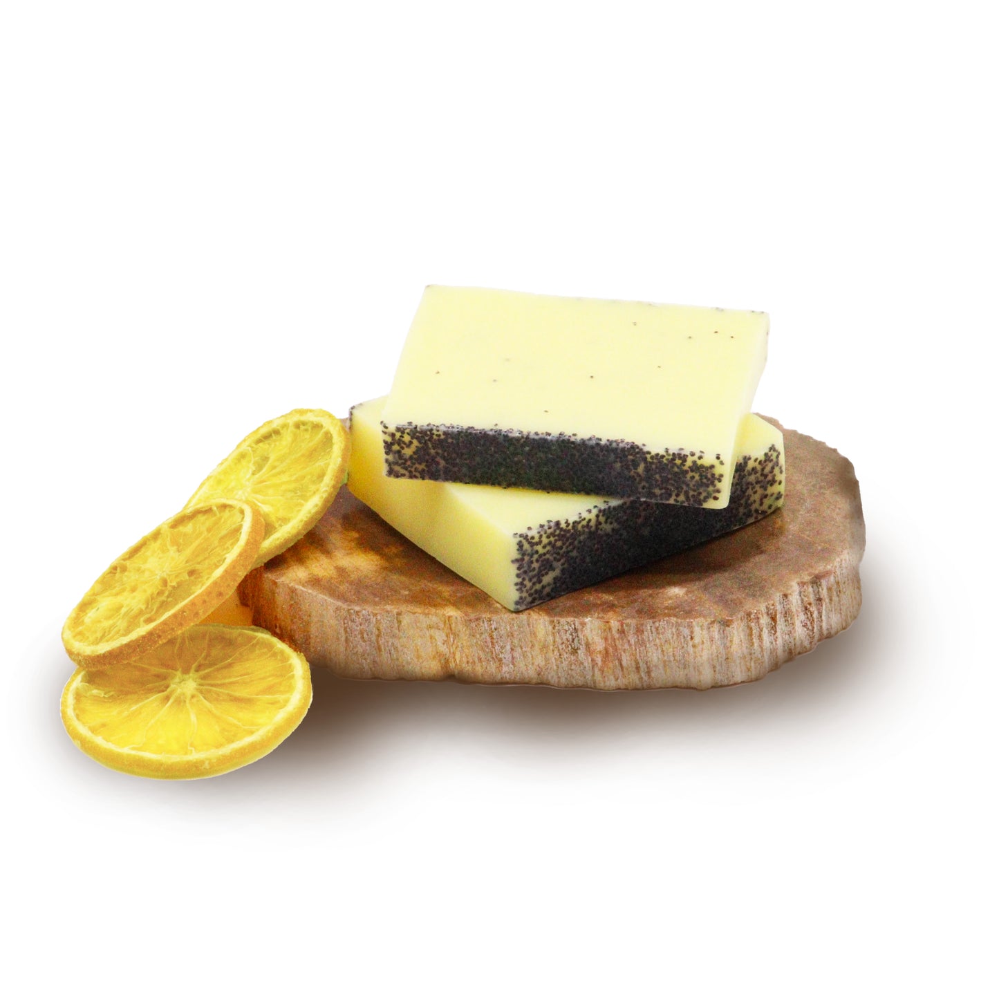 Lemon Poppy Soap Slice