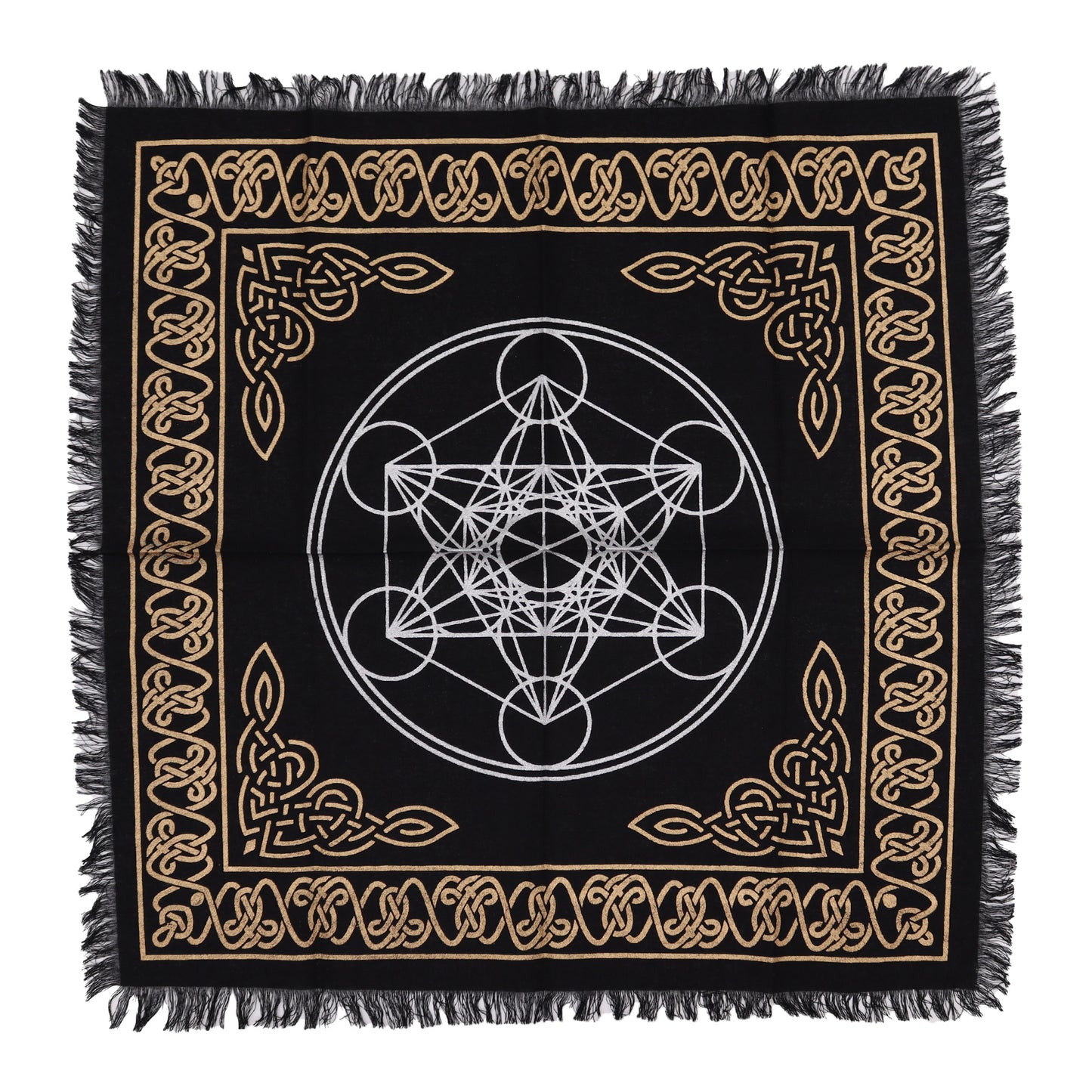 Fringed Altar Cloth - Chakra Chart
