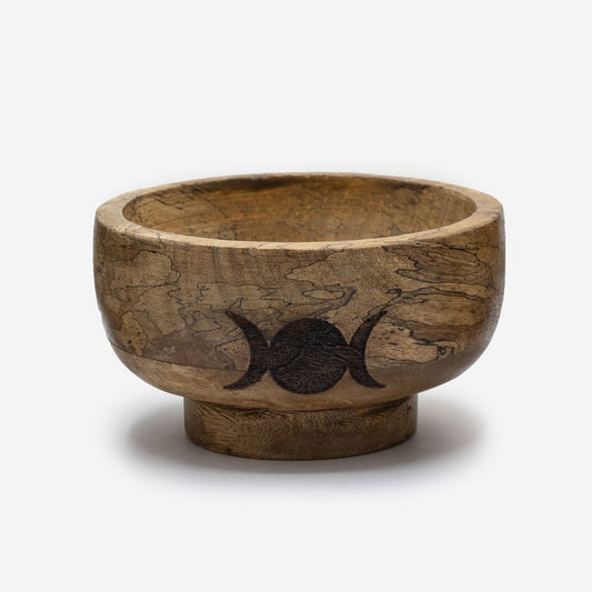 Ritual bowl incense cone holder - Moon