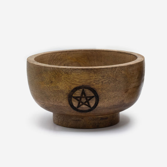 Ritual bowl incense cone holder - Pentagram