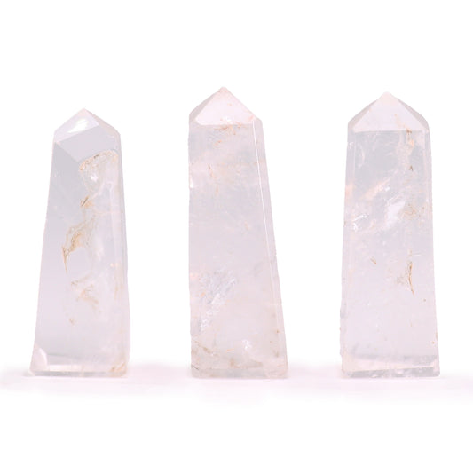 Gemstone Obelisk Point - Clear Quartz