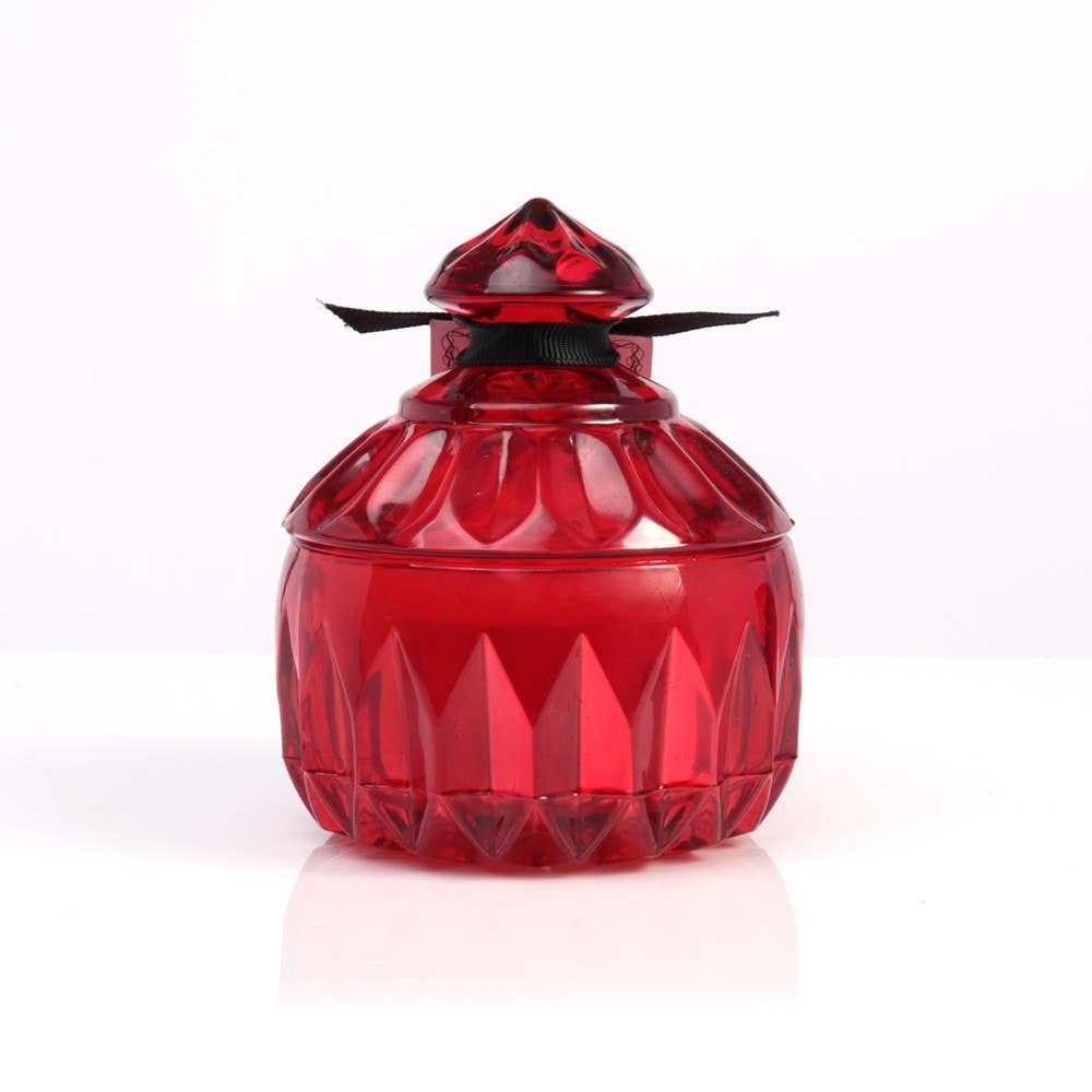 Vintage Scented Candle Jar - Blood Rose (Round)
