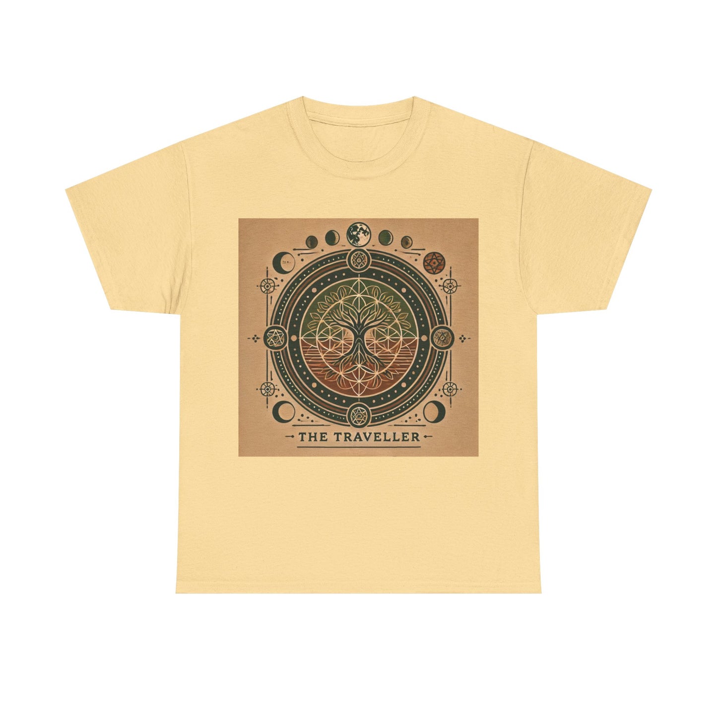 Cosmic Tree Unisex Heavy Cotton Tee - The Traveller Design