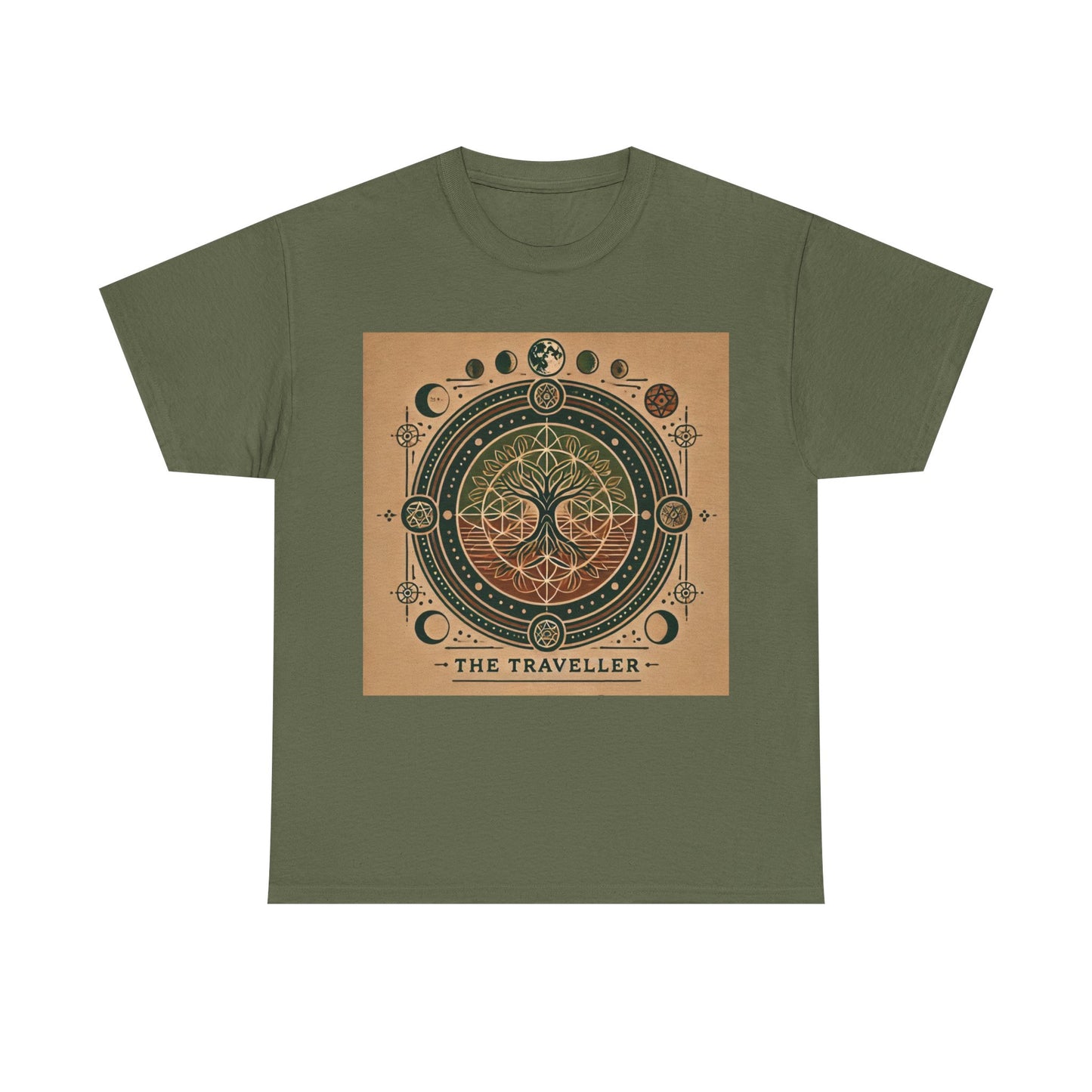 Cosmic Tree Unisex Heavy Cotton Tee - The Traveller Design