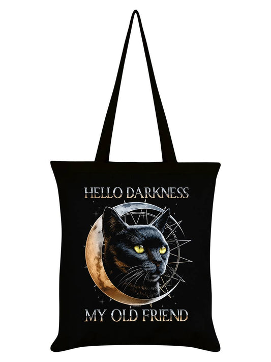 Hello Darkness My Old Friend Black Tote Bag