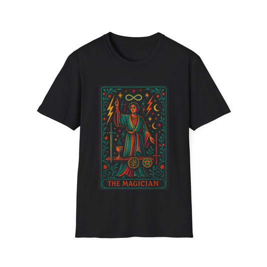 The Magician Unisex Softstyle T-Shirt - Enchanting Design for Mystical Souls