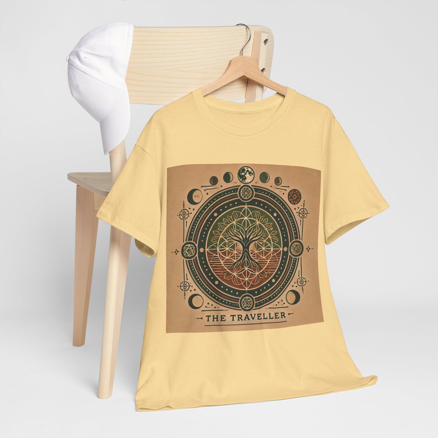 Cosmic Tree Unisex Heavy Cotton Tee - The Traveller Design