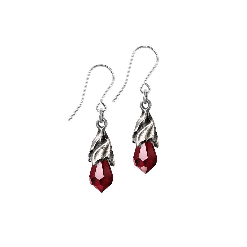 Empyrean Tear droppers: Red (Dropper Earring Pair)