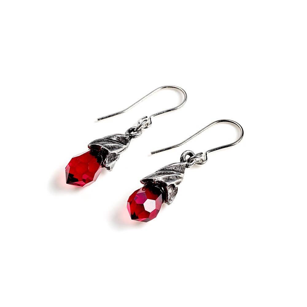 Empyrean Tear droppers: Red (Dropper Earring Pair)