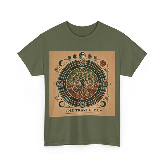 Cosmic Tree Unisex Heavy Cotton Tee - The Traveller Design