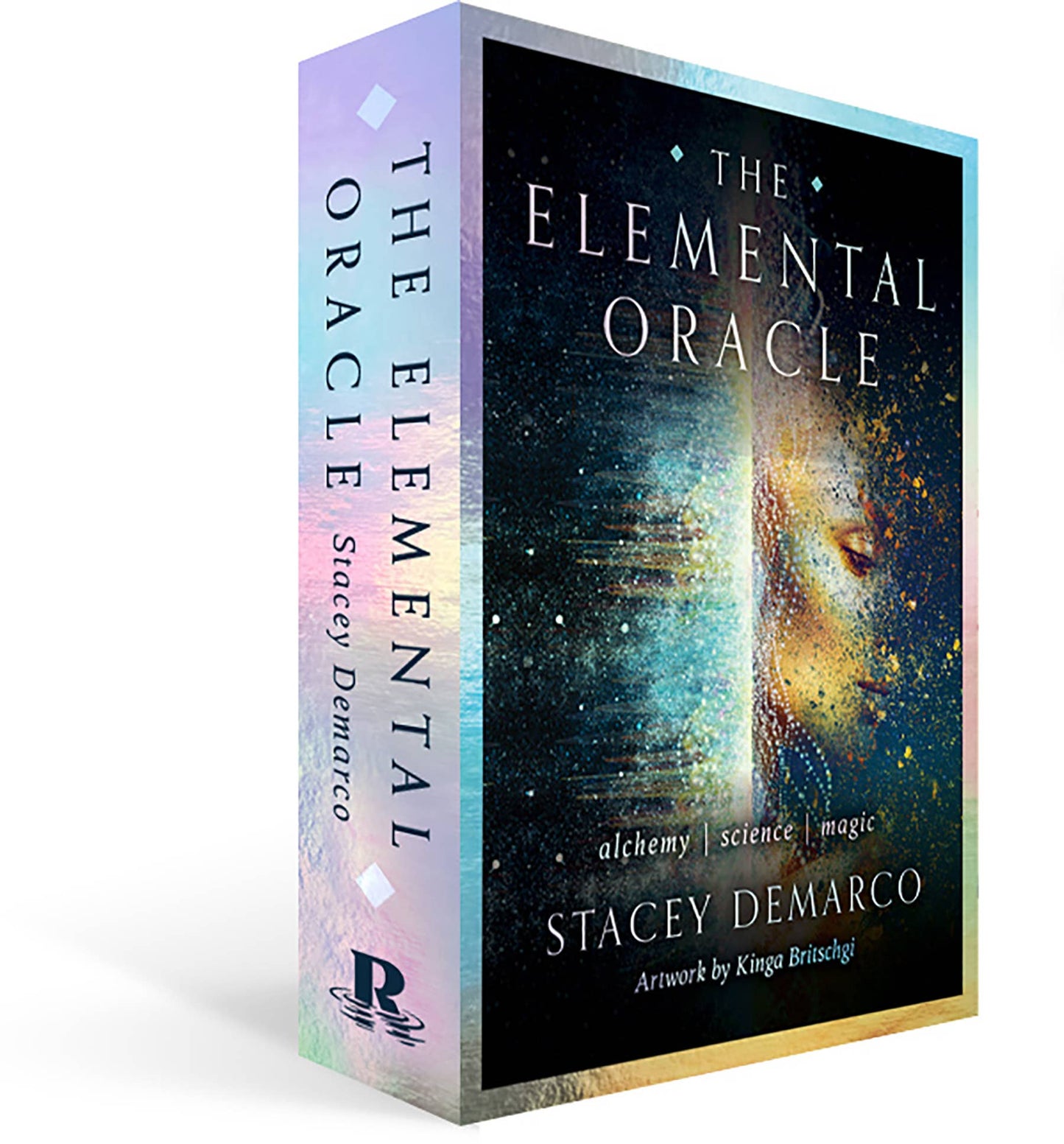 Book box for 'The Elemental Oracle' by Stacey DeMarco on a white background
