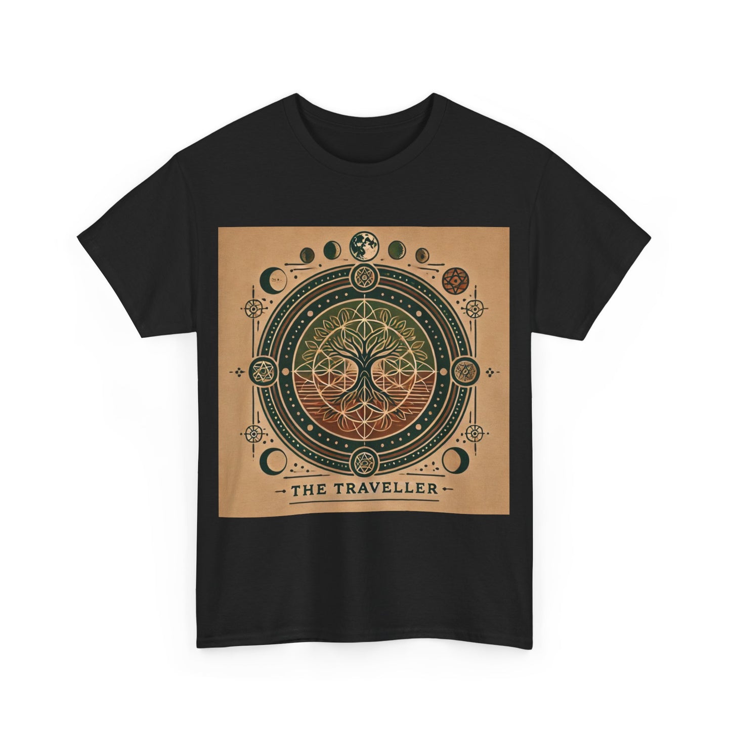 Cosmic Tree Unisex Heavy Cotton Tee - The Traveller Design