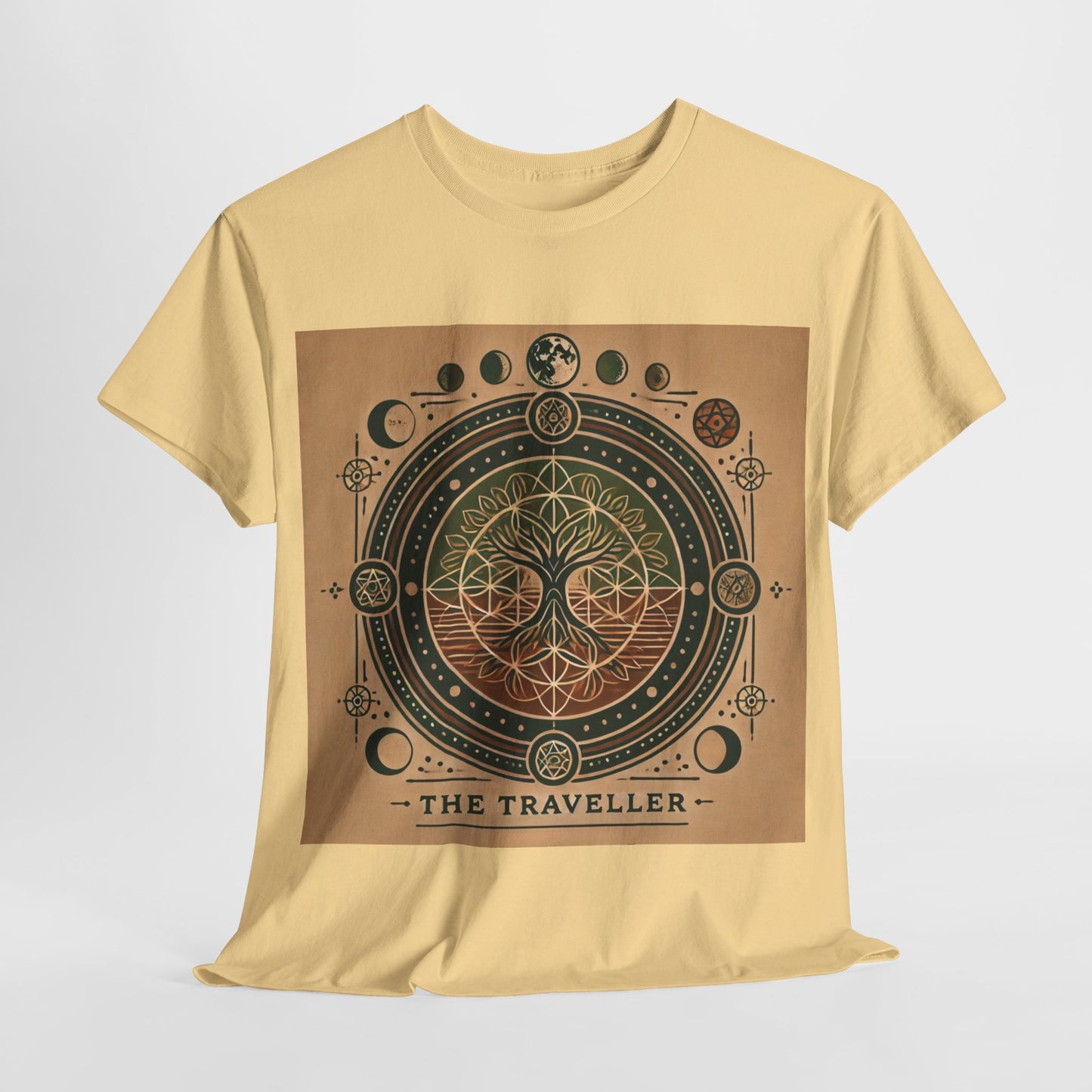 Cosmic Tree Unisex Heavy Cotton Tee - The Traveller Design