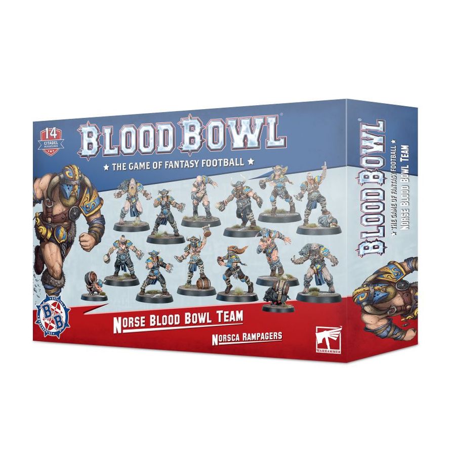 Box of Blood Bowl Norse Blood Bowl Team on a white background