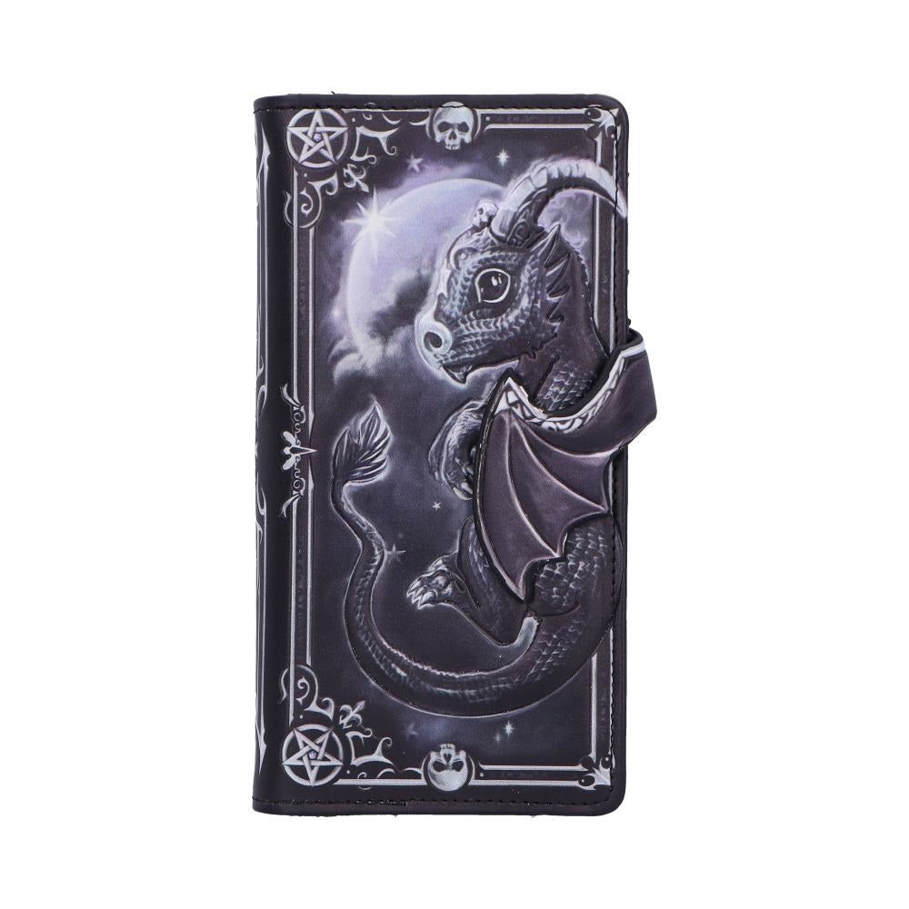 Black and grey purse featuring Lucifly, gothic bat-goat from Nemesis Now’s Cult Cuties collection.