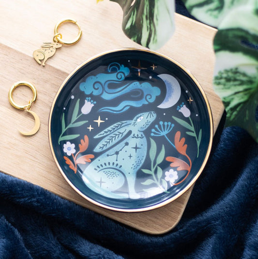 Trinket Dish - Midnight Hare