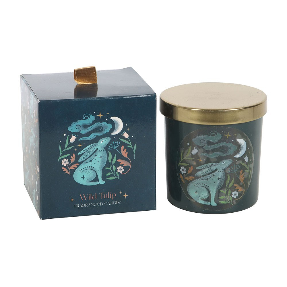 Luna Moth Candle - White Sage
