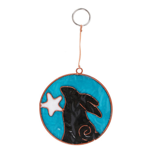 Moon Hare with Moon Suncatcher