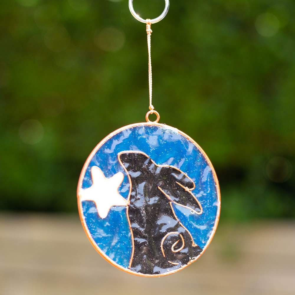 Moon Hare with Moon Suncatcher