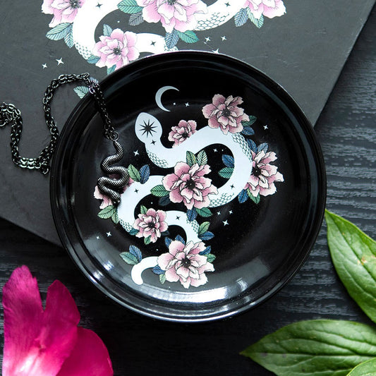 Trinket Dish - Floral Snake