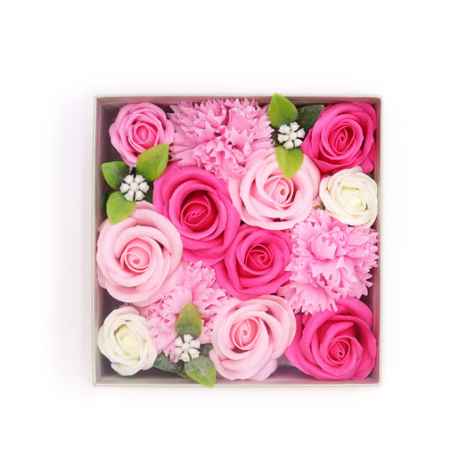 Soap Flower Gift Round Box - Baby Blessings - Pinks
