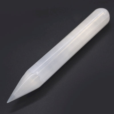 Selenite Wand - Point at one end