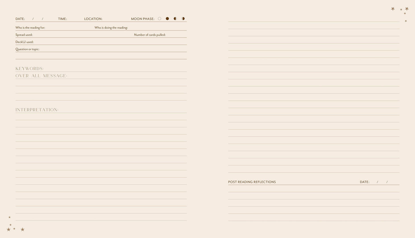 Textured beige background with a page layout for message or reflections