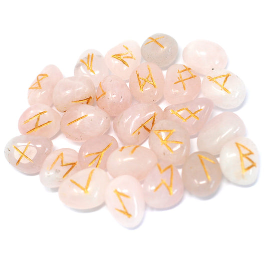 Rune Stone Set - Rose Quartz
