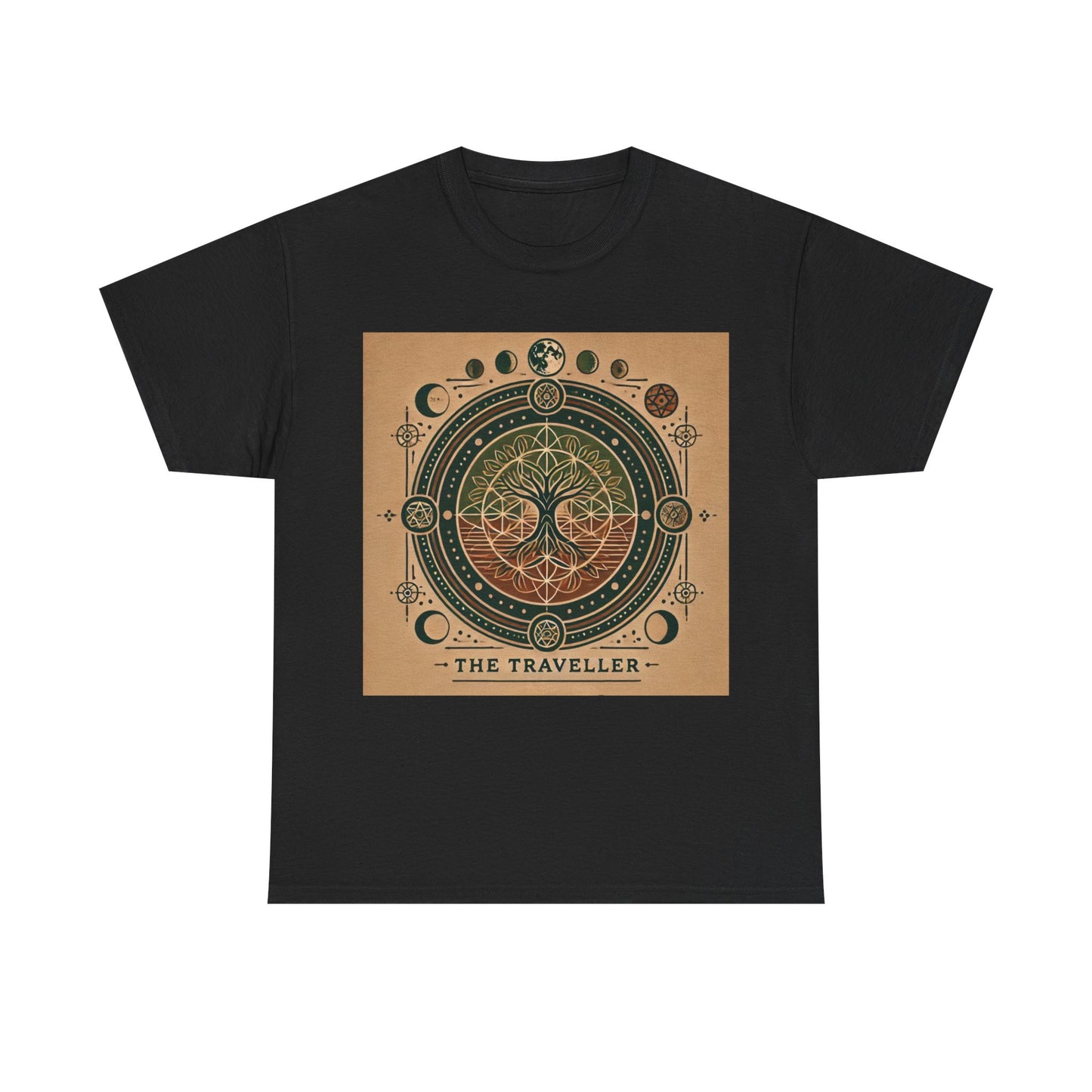 Cosmic Tree Unisex Heavy Cotton Tee - The Traveller Design