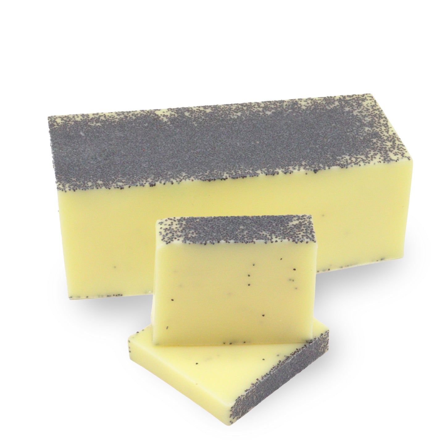 Lemon Poppy Soap Slice