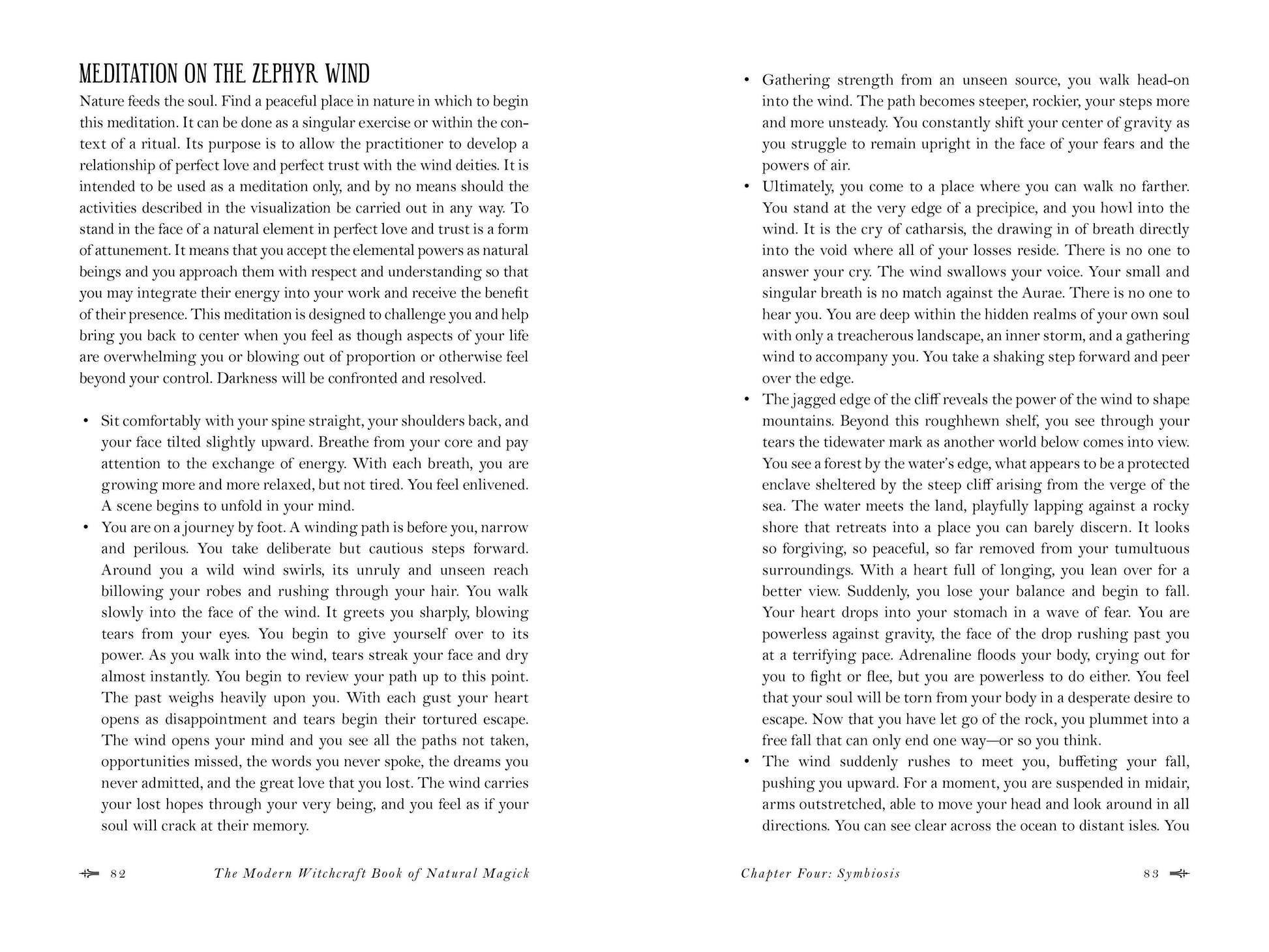 Page from 'The Modern Witchcraft Book of Natural Magic' with text on a white background