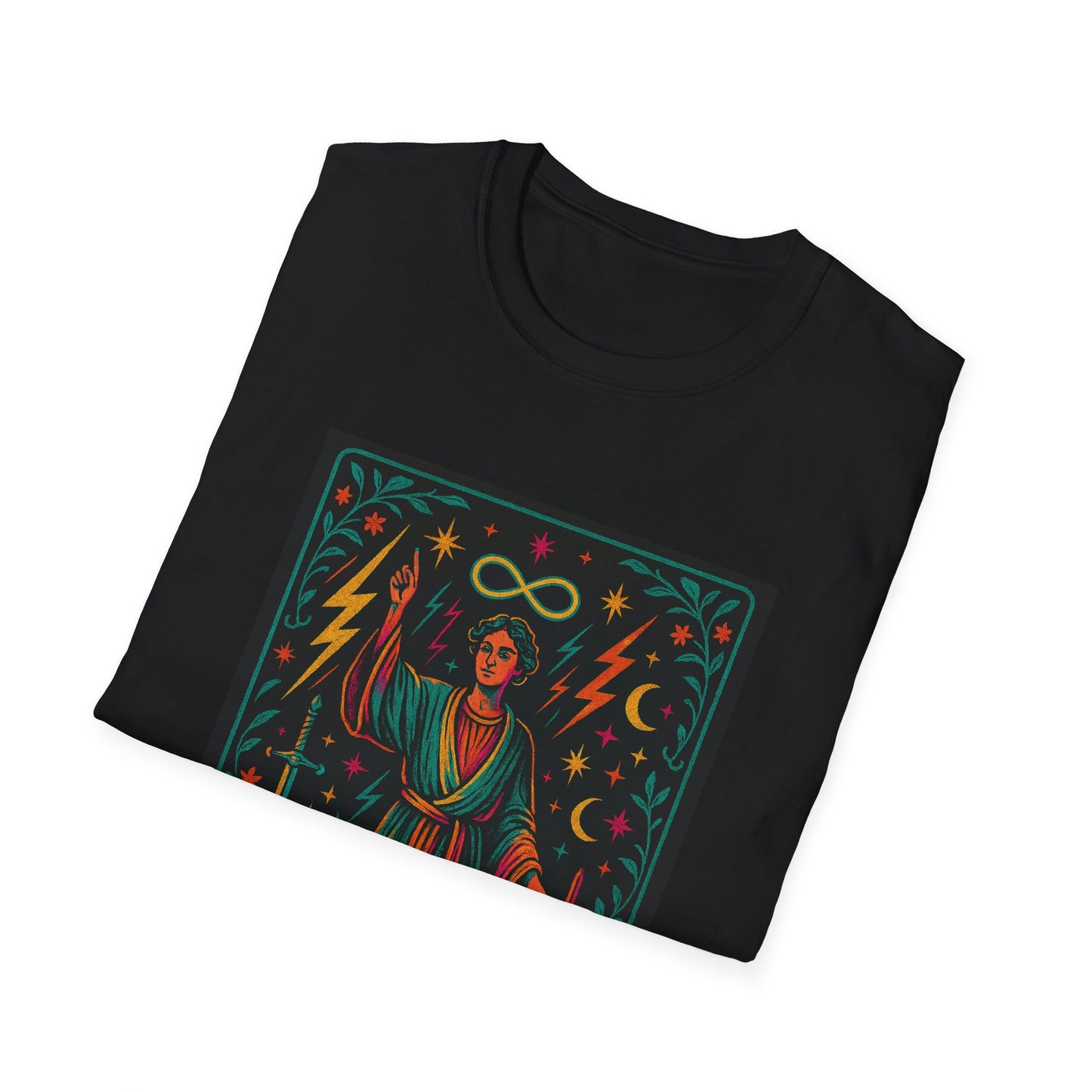 The Magician Unisex Softstyle T-Shirt - Enchanting Design for Mystical Souls