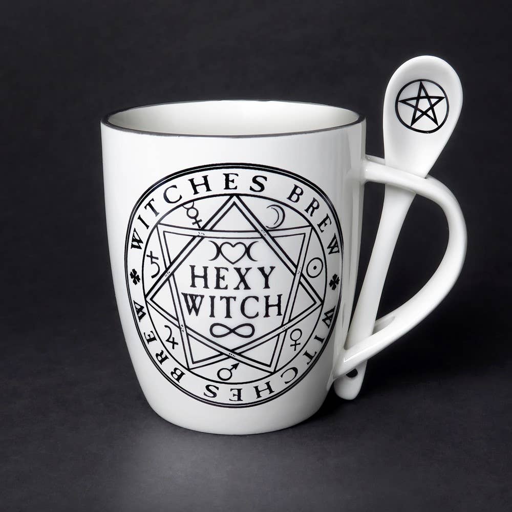 Hexy Witch: Mug and Spoon Set (Mug)