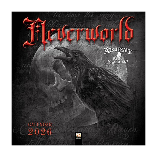 Alchemy Gothic 'Neverworld' Black & White 2026 Wall Calendar