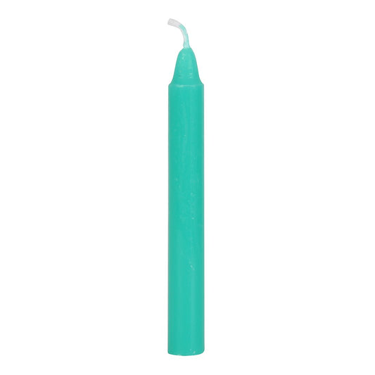 Pack of 12 Green 'Luck' Spell Candles