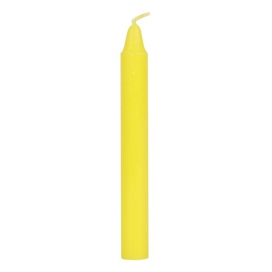 Pack of 12 Yellow 'Success' Spell Candles