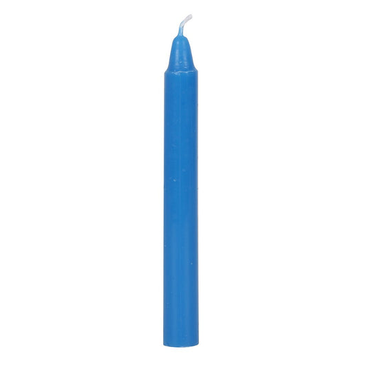 Pack of 12 Dark Blue 'Wisdom' Spell Candles