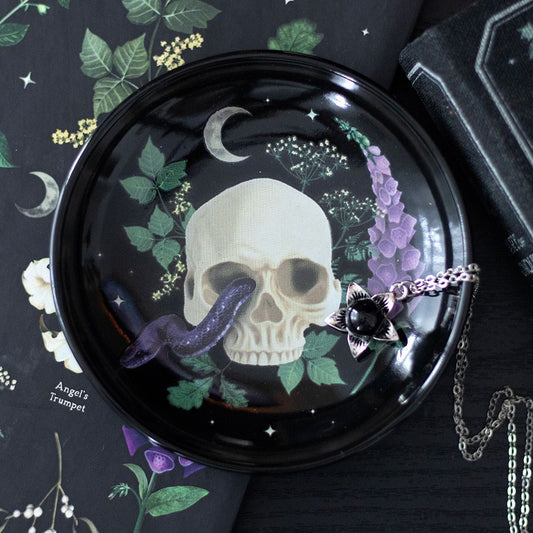 Trinket Dish - Venom & Vines Skull