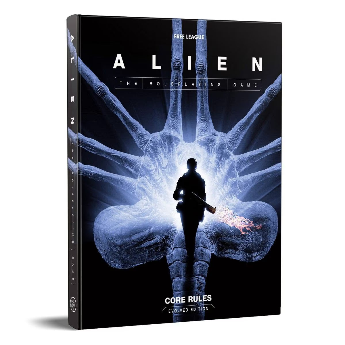 Alien game core rules book with sci-fi design on cover