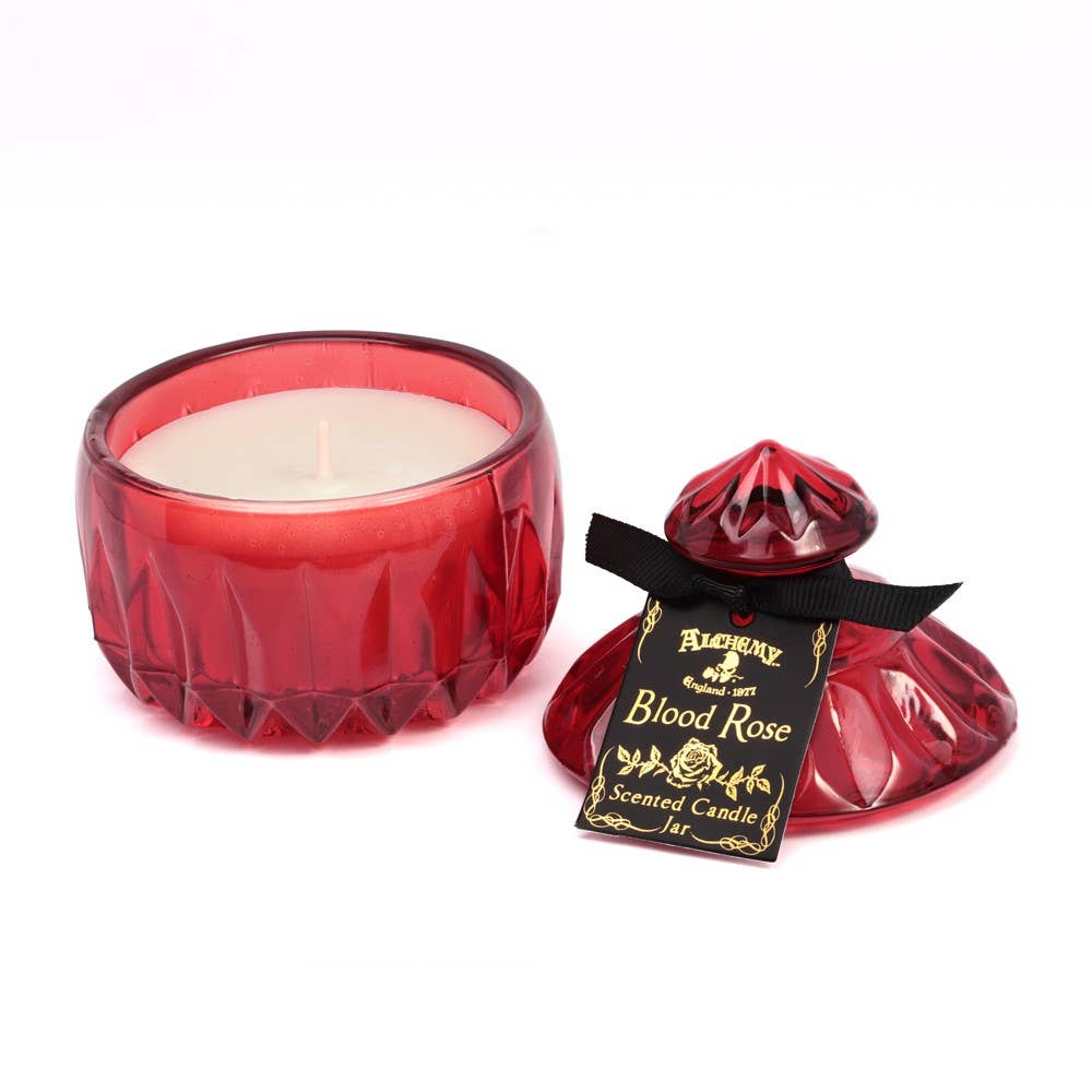 Vintage Scented Candle Jar - Blood Rose (Round)