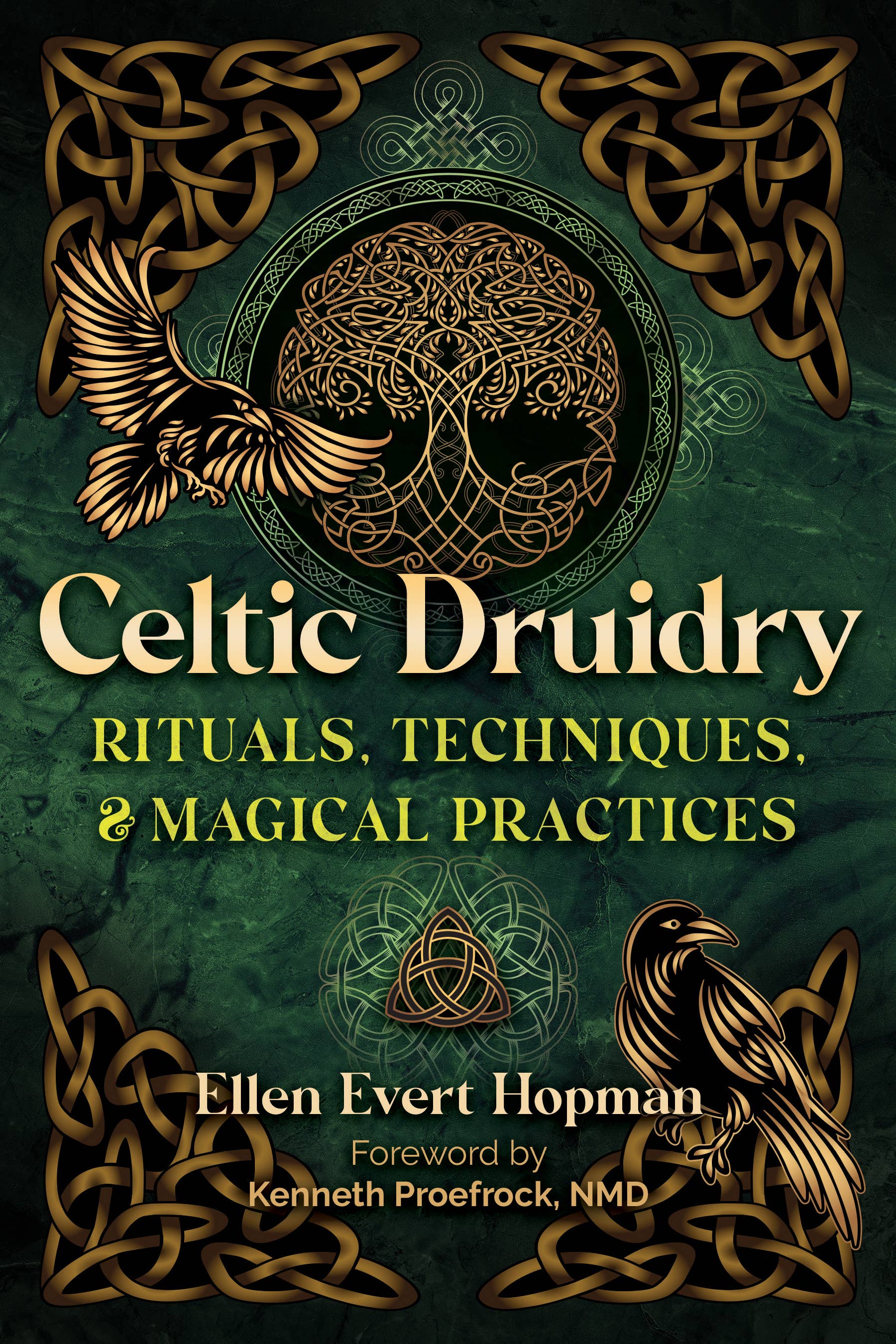 Book cover of 'Celtic Druidry' with decorative elements and text.