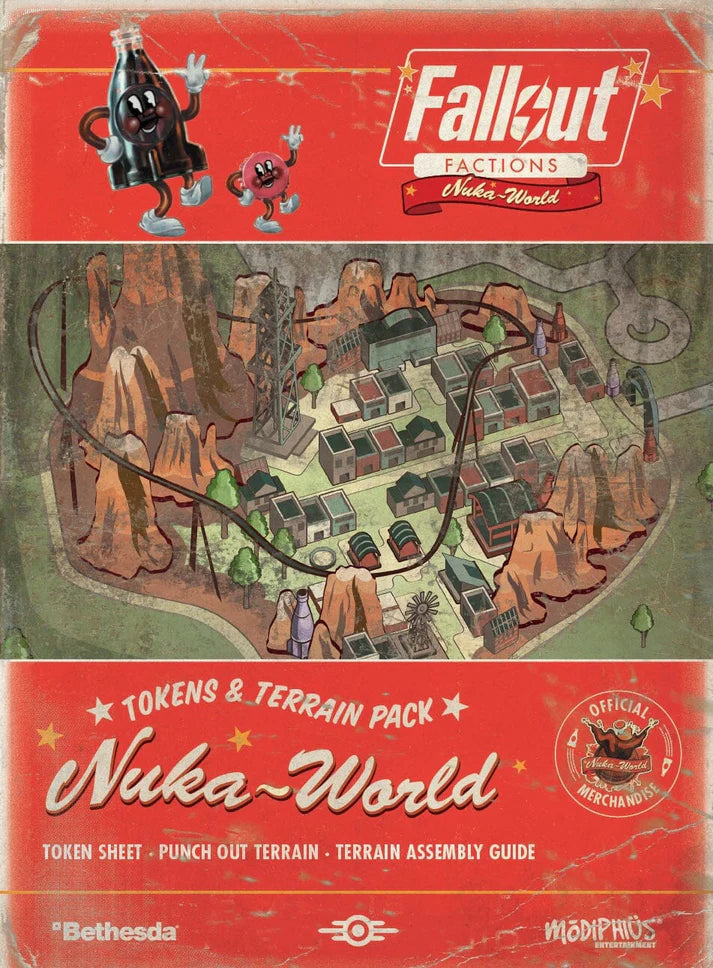 Red Pack of tokens and terrain for Fallout Factions