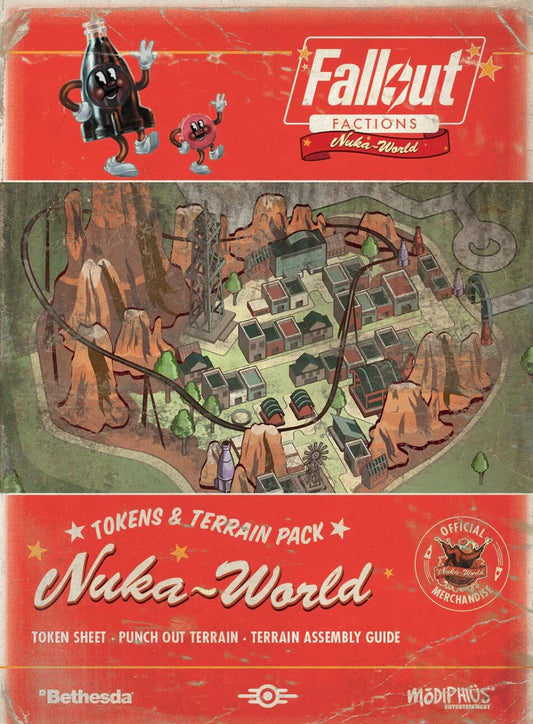 Red Pack of tokens and terrain for Fallout Factions